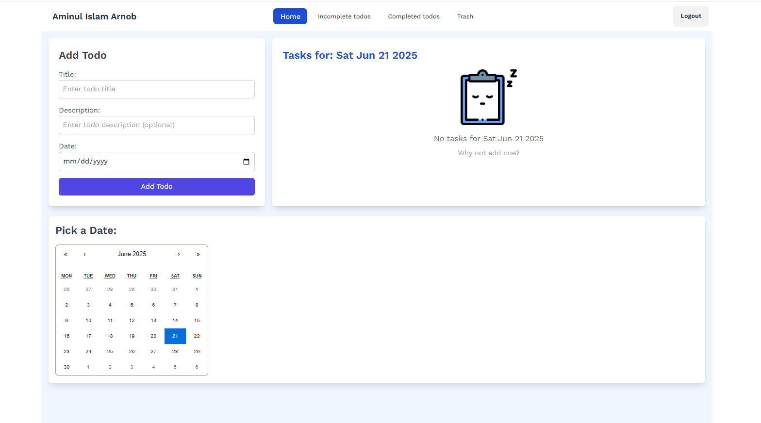 ToDo Web App